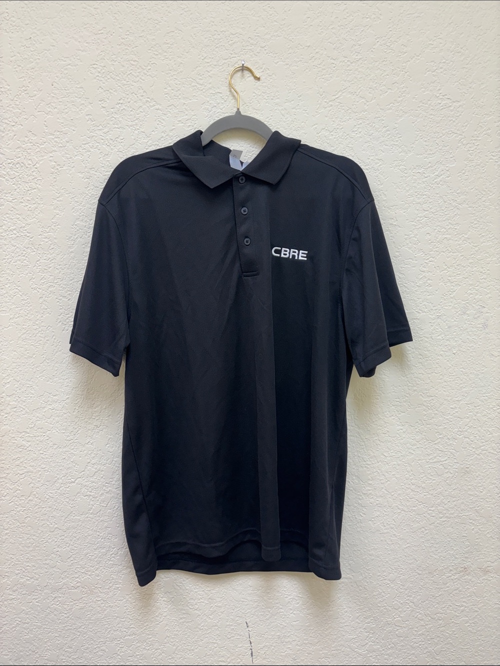CBR Men's Black Polo with Chest Logo